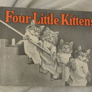 Vintage 1983 Four Little Kittens Book